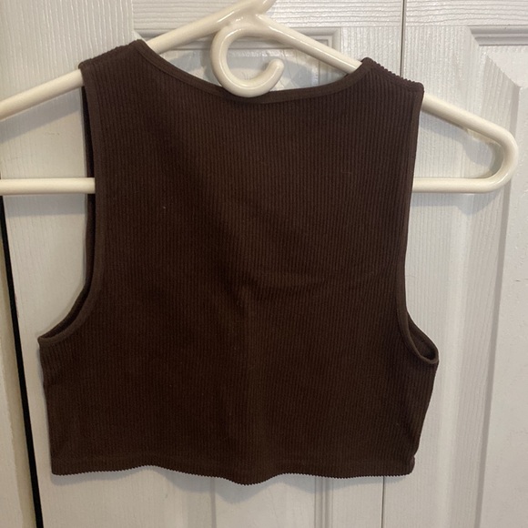 Ardene Basic Brown Tank Top - Picture 2 of 2